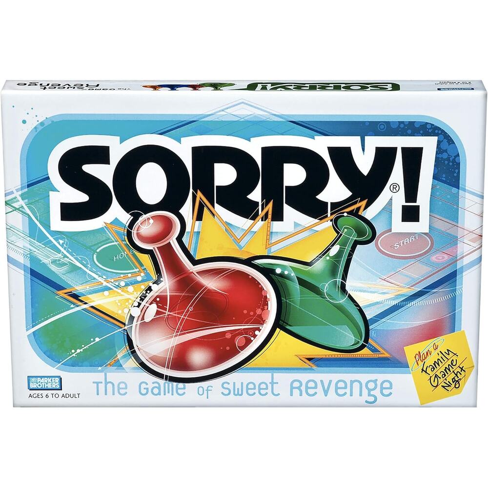 Hasbro Gaming Sorry! Family Board Games for Kids and Adults, 2 to 4 Players,